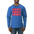thumbnail image 1 of Wild Bobby, Pray On It Pray Over It Pray Through It Inspirational/Christian Men Long Sleeve Shirt, Royal, Small, 1 of 6