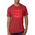 thumbnail image 1 of Wild Bobby, Pray On It Pray Over It Pray Through It Inspirational/Christian Men Premium Tri Blend Tee, Vintage Red, Small, 1 of 6