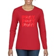 thumbnail image 1 of Wild Bobby, Pray On It Pray Over It Pray Through It Inspirational/Christian Women Graphic Long Sleeve Tee, Red, Large, 1 of 6