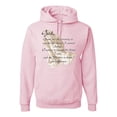 thumbnail image 1 of Wild Bobby, Praying Hands God Grant me the Serenity Courage Wisdom, Inspirational/Christian, Unisex Graphic Hoodie Sweatshirt, Light Pink, Large, 1 of 3