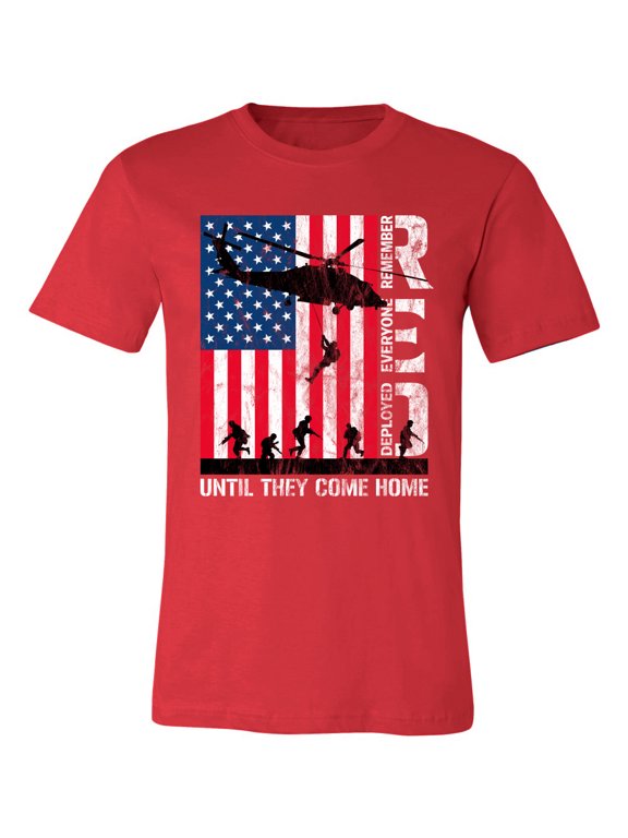 RED Remember Everyone Deployed Until They Come Home USA Military Unisex Premium T-Shirt