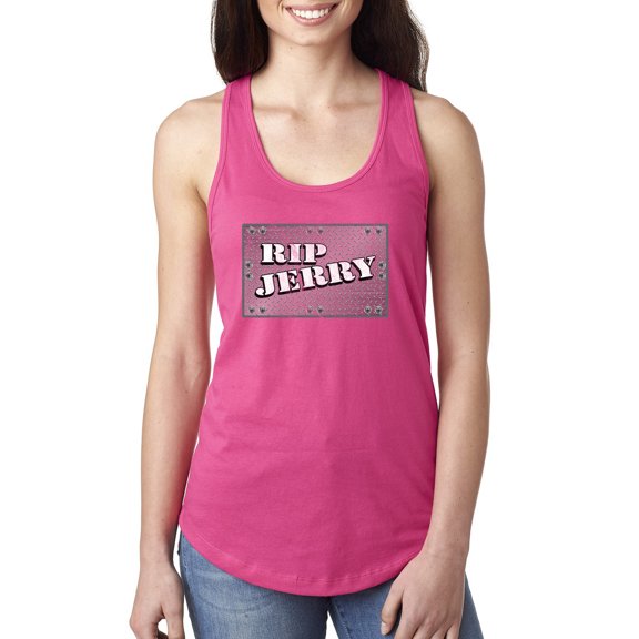 Wild Bobby RIP Jerry Springer 90's TV Talk Show Host Famous People Ladies Racerback Tank Top, Raspberry, Large