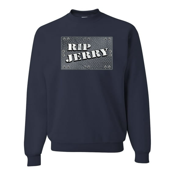 Wild Bobby RIP Jerry Springer 90's TV Talk Show Host Famous People Unisex Crewneck Sweatshirt, Navy, Large