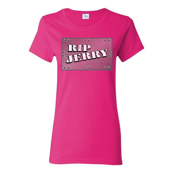 Wild Bobby RIP Jerry Springer 90's TV Talk Show Host Famous People Womens Graphic Tee, Fuschia, 3X-Large