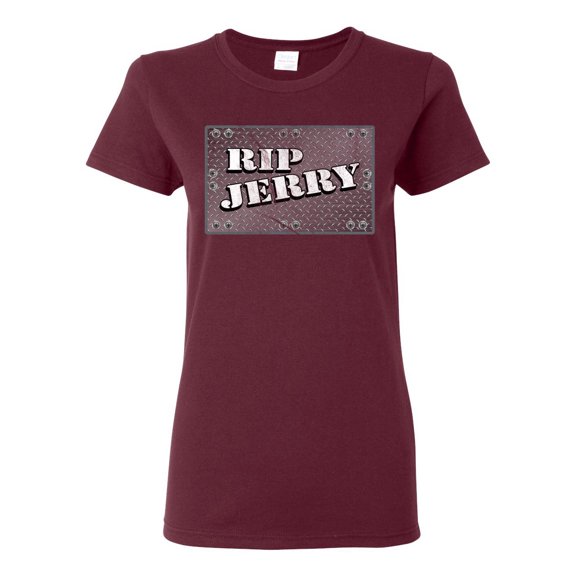 Wild Bobby RIP Jerry Springer 90's TV Talk Show Host Famous People Womens Graphic Tee, Maroon, X-Large
