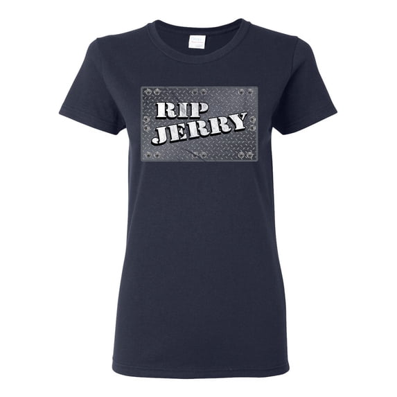 Wild Bobby RIP Jerry Springer 90's TV Talk Show Host Famous People Womens Graphic Tee, Navy, 3X-Large