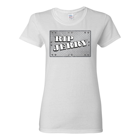 Wild Bobby RIP Jerry Springer 90's TV Talk Show Host Famous People Womens Graphic Tee, White, Large