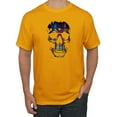 thumbnail image 1 of Wild Bobby, Rainbow Colored Skull in the Shadows, Pop Culture, Men Graphic Tees, Gold, Medium, 1 of 3