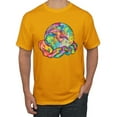 thumbnail image 1 of Wild Bobby Rainbow Painted I've Got The Whole World Dean Russo Design Inspirational/Christian Men Tee, Gold, 4X-Large, 1 of 6