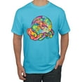thumbnail image 1 of Wild Bobby Rainbow Painted I've Got The Whole World Dean Russo Design Inspirational/Christian Men Tee, Light Turquoise, Large, 1 of 6