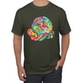 thumbnail image 1 of Wild Bobby Rainbow Painted I've Got The Whole World Dean Russo Design Inspirational/Christian Men Tee, Military Green, Large, 1 of 6