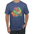 thumbnail image 1 of Wild Bobby Rainbow Painted I've Got The Whole World Dean Russo Design Inspirational/Christian Men Tee, Vintage Heather Blue, XX-Large, 1 of 6