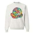 thumbnail image 1 of Wild Bobby Rainbow Painted I've Got The Whole World Dean Russo Design Inspirational/Christian Unisex Crewneck Sweatshirt, White, Large, 1 of 6