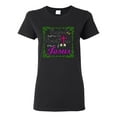 thumbnail image 1 of Wild Bobby, Raised On Sweet Tea & Jesus, Inspirational Christian, Women Graphic Tee, Black, Small, 1 of 5