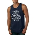 thumbnail image 1 of Wild Bobby Raised on Sweet Tea and Jesus Inspirational/Christian Men Graphic Tank Top, Navy, Medium, 1 of 5