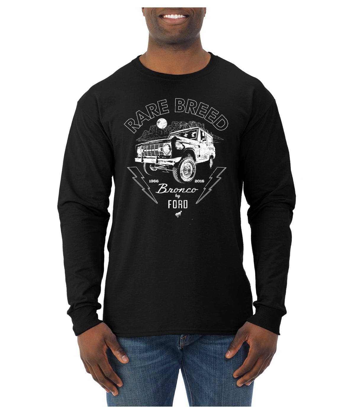 Wild Bobby Rare Breed Ford Bronco Men Long Sleeve Shirt