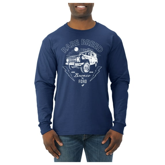 Wild Bobby Rare Breed Ford Bronco Men Long Sleeve Shirt