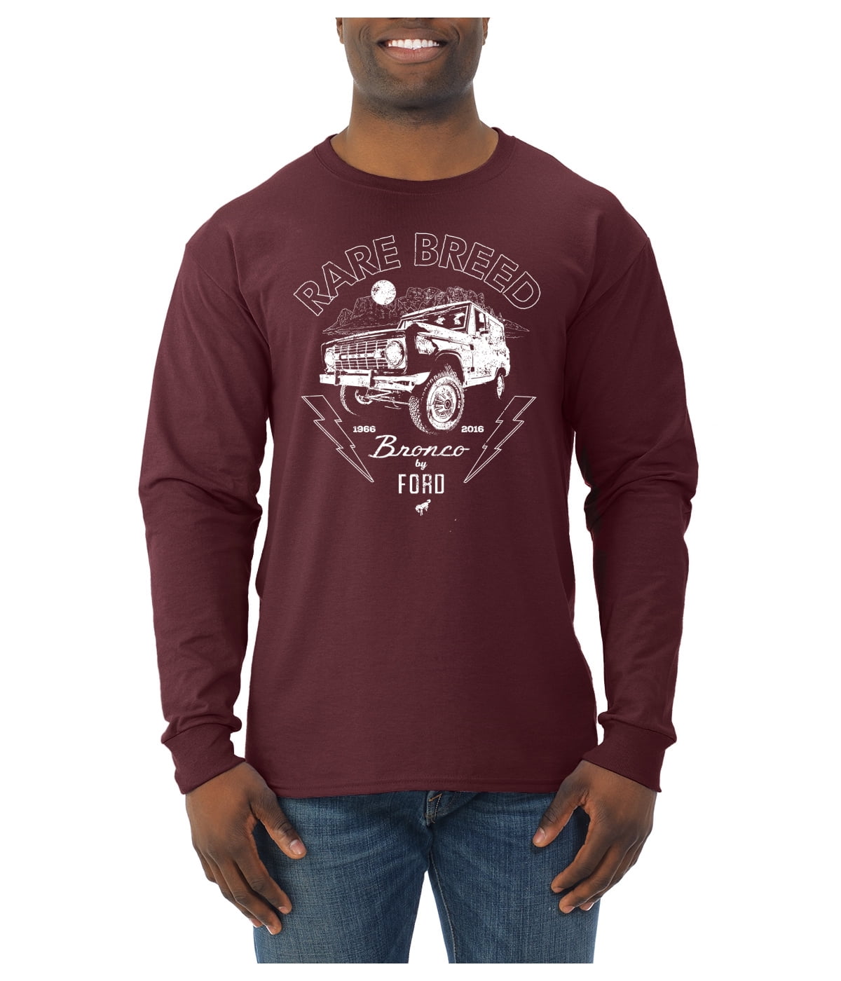 Wild Bobby Rare Breed Ford Bronco Men Long Sleeve Shirt