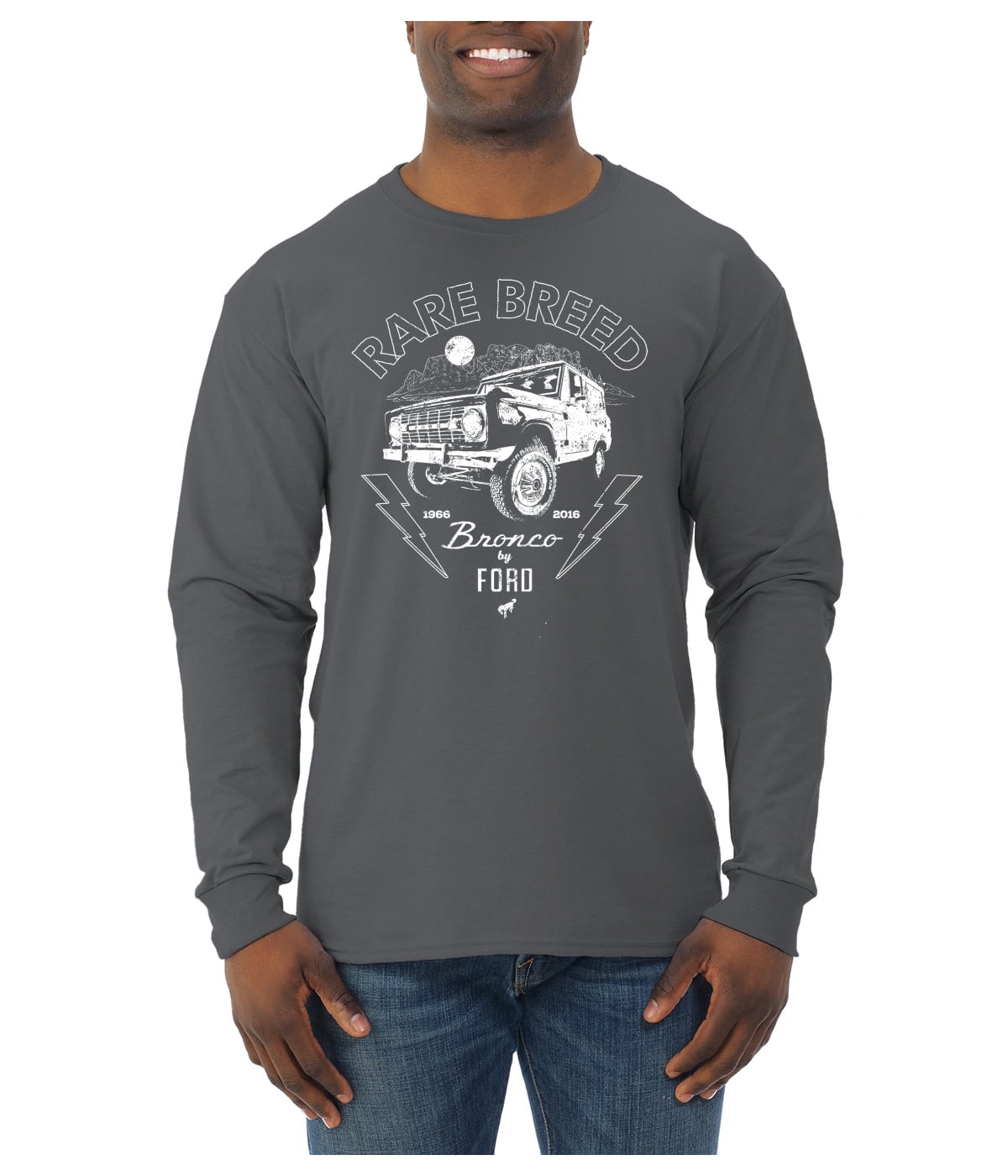 Wild Bobby Rare Breed Ford Bronco Men Long Sleeve Shirt