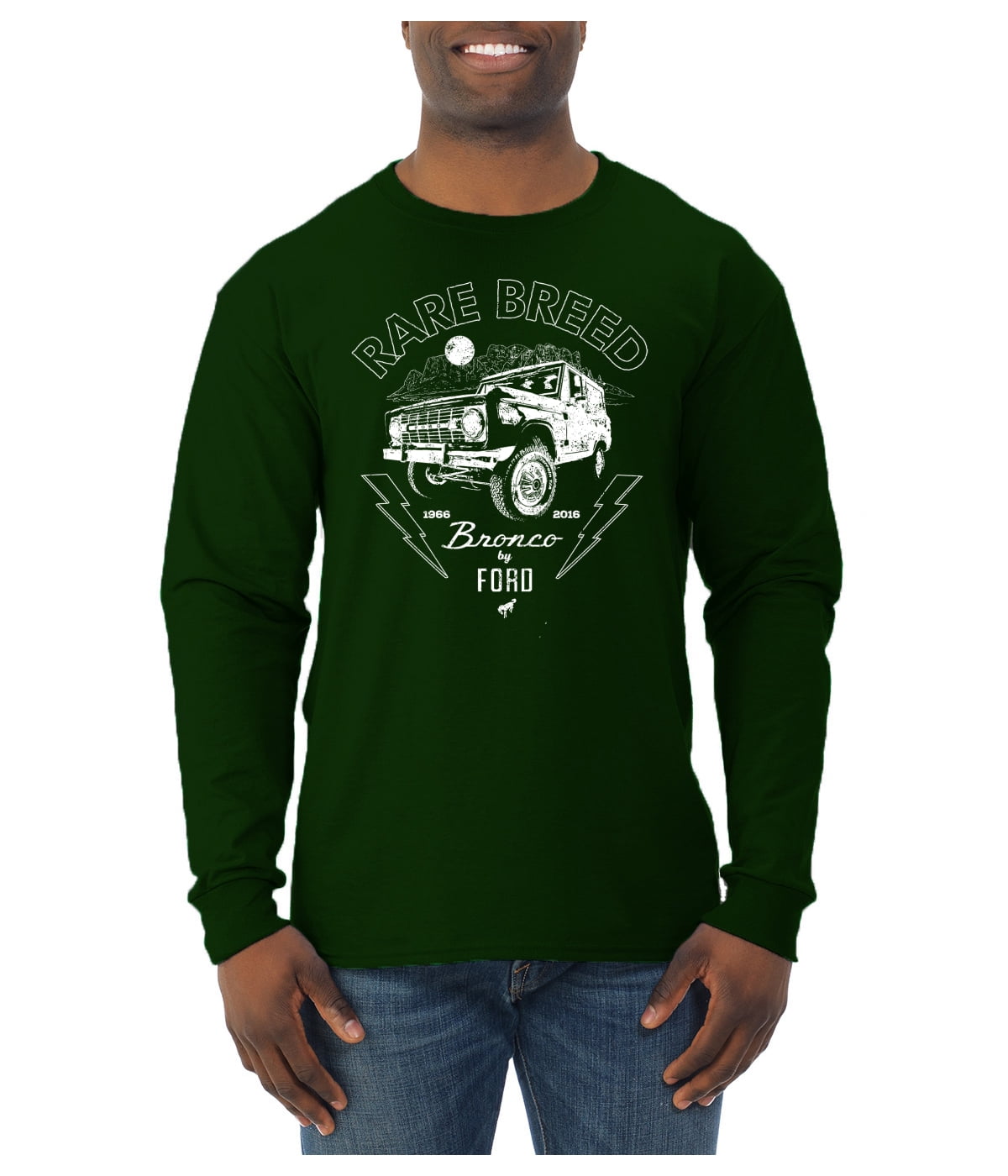 Wild Bobby Rare Breed Ford Bronco Men Long Sleeve Shirt