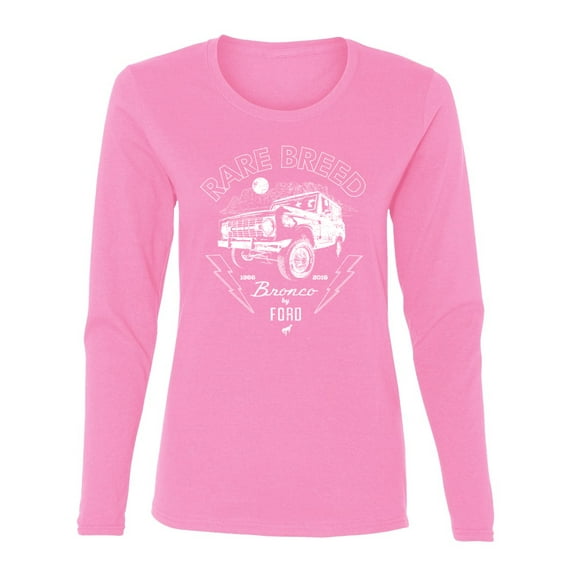 Wild Bobby Rare Breed Ford Bronco Women Graphic Long Sleeve Tee