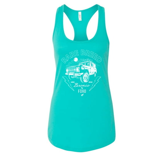 Wild Bobby Rare Breed Ford Bronco Women Racerback Tank Top