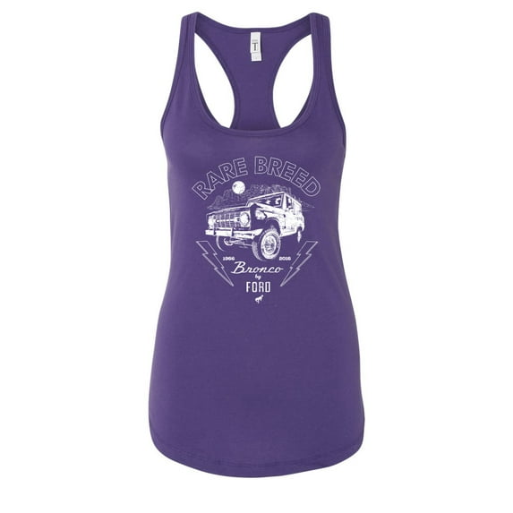 Wild Bobby Rare Breed Ford Bronco Women Racerback Tank Top
