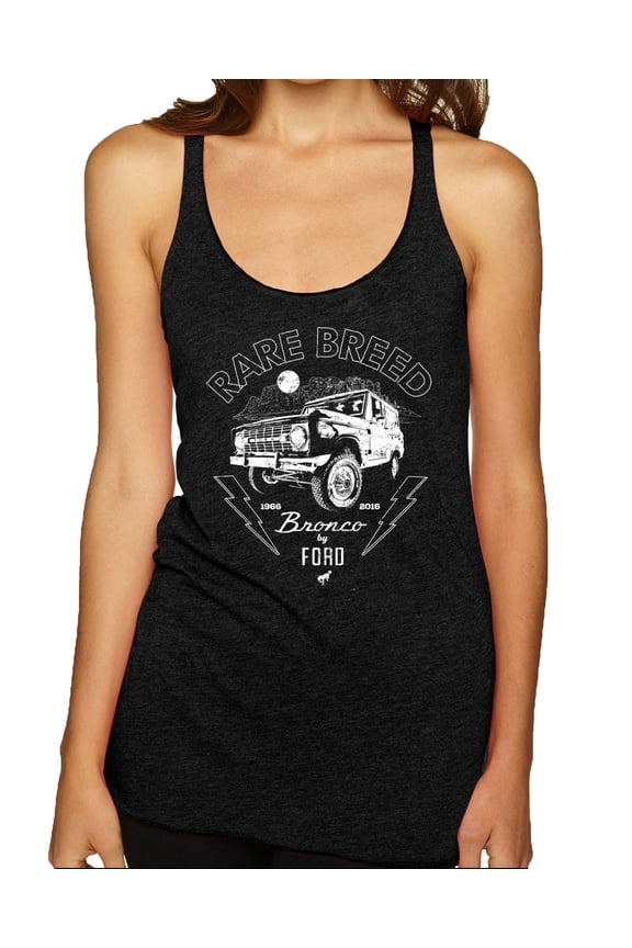 Rare Breed Ford Bronco Women Tri-Blend Racerback Tank Top