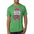 thumbnail image 1 of Wild Bobby, Real Men Wear Pink Awareness Mens Premium Tri Blend T-Shirt, Envy, Small, 1 of 3
