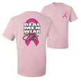thumbnail image 1 of Wild Bobby, Real Men Wear Pink, Breast Cancer Awareness, Front and Back Men Graphic Tee, Light Pink, XX-Large, 1 of 4