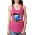 thumbnail image 1 of Wild Bobby, Reel It Like You Stole It Ladies Racerback Tank Top, Raspberry, X-Large, 1 of 3
