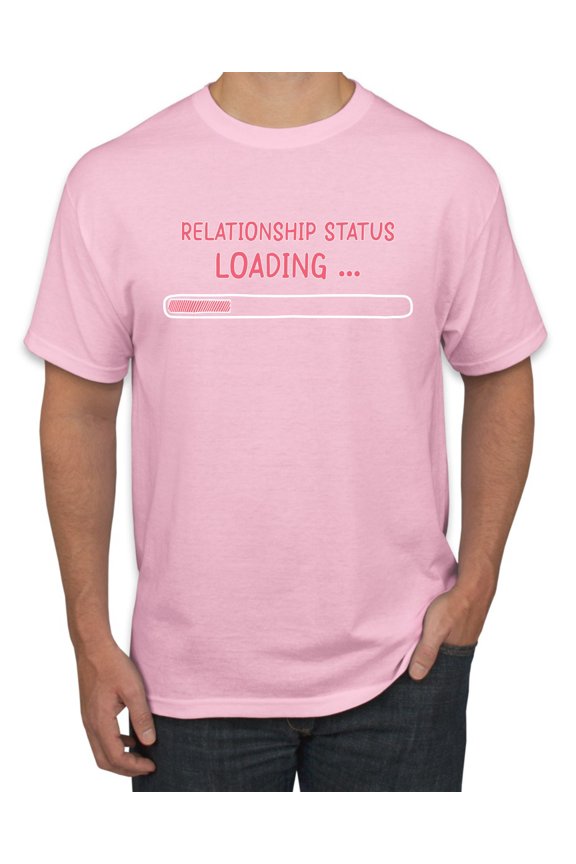 Relationship Status Loading, Funny Millennial Gen Z Status Bar Joke Valentine's Day Men Tee