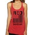 thumbnail image 1 of Wild Bobby Remember Everyone Deployed RED Support Our Troops Military Black Flag Women Tri-Blend Racerback Tank Top, 1 of 6