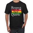 thumbnail image 1 of Wild Bobby Respect Our Queens Black Pride Men's Graphic T-Shirt, Black, Small, 1 of 5