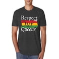 thumbnail image 1 of Wild Bobby Respect Our Queens Black Pride Mens Premium Tri Blend T-Shirt, Vintage Black, Large, 1 of 5