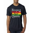 thumbnail image 1 of Wild Bobby Respect Our Queens Black Pride Mens Premium Tri Blend T-Shirt, Vintage Navy, Small, 1 of 5