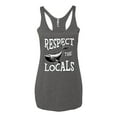 thumbnail image 1 of Wild Bobby Respect The Locals Save Our Oceans Whale Animal Lover Women Tri-Blend Racerback Tank Top, Premium Heather, Medium, 1 of 6