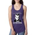 thumbnail image 1 of Wild Bobby, Rest In Peace Ray Liotta Movie Quote Always Wanted to be a Gangster Famous People Ladies Racerback Tank Top, Purple Rush, Small, 1 of 5