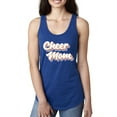 thumbnail image 1 of Wild Bobby Retro Cheer Mom Girl Sports Women Racerback Tank Top, Royal, Large, 1 of 5