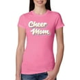 thumbnail image 1 of Wild Bobby Retro Cheer Mom Girl Sports Women Slim Fit Junior Tee, Hot Pink, Large, 1 of 5