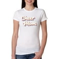 thumbnail image 1 of Wild Bobby Retro Cheer Mom Girl Sports Women Slim Fit Junior Tee, White, XX-Large, 1 of 5