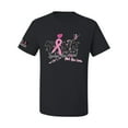thumbnail image 1 of Wild Bobby, Ribbon Pink Spread the Hope Find the Cure USA Flag Sleeve Breast Cancer Awareness Men Tee, Black, Small, 1 of 6