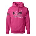 thumbnail image 1 of Wild Bobby, Ribbon Pink Spread the Hope Find the Cure USA Flag Sleeve Breast Cancer Awareness Unisex Hoodie Sweatshirt, Fuchsia, Medium, 1 of 6