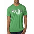 thumbnail image 1 of Wild Bobby, Rooted in Christ Inspirational/Christian Men Premium Tri Blend Tee, Envy, Large, 1 of 5