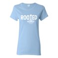 thumbnail image 1 of Wild Bobby Rooted in Christ Inspirational/Christian Women Graphic Tee, Light Blue, X-Large, 1 of 5