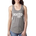 thumbnail image 1 of Wild Bobby Rooted in Christ Inspirational/Christian Women Racerback Tank Top, Heather Grey, Medium, 1 of 5