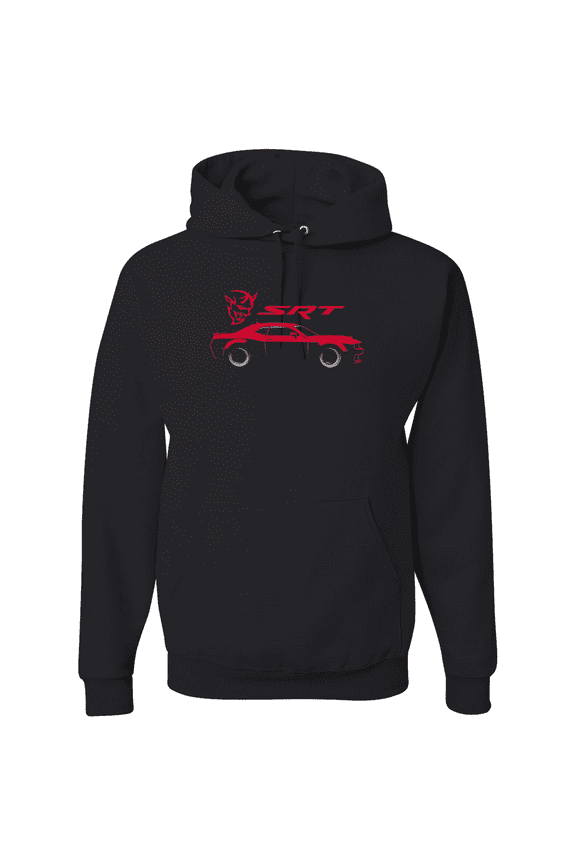 , SRT Demon Speedster Racing Car Silhouette Emblem Cars and Trucks Graphic Hoodie Sweatshirt