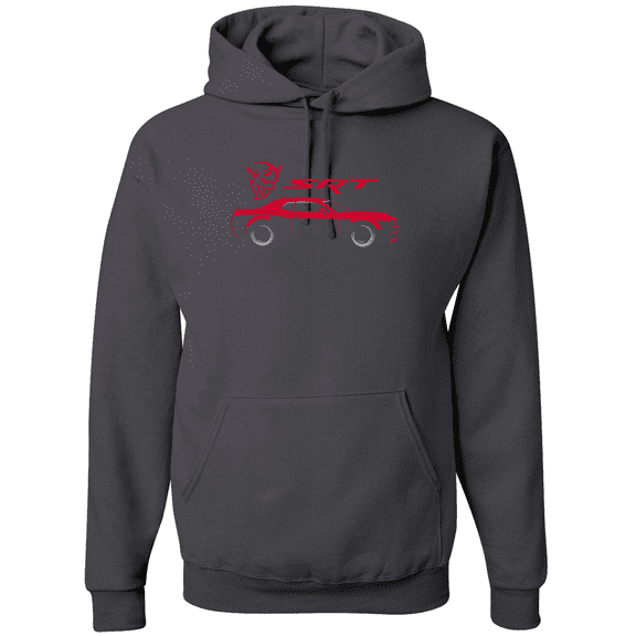 Wild Bobby, SRT Demon Speedster Racing Car Silhouette Emblem Cars and Trucks Graphic Hoodie Sweatshirt