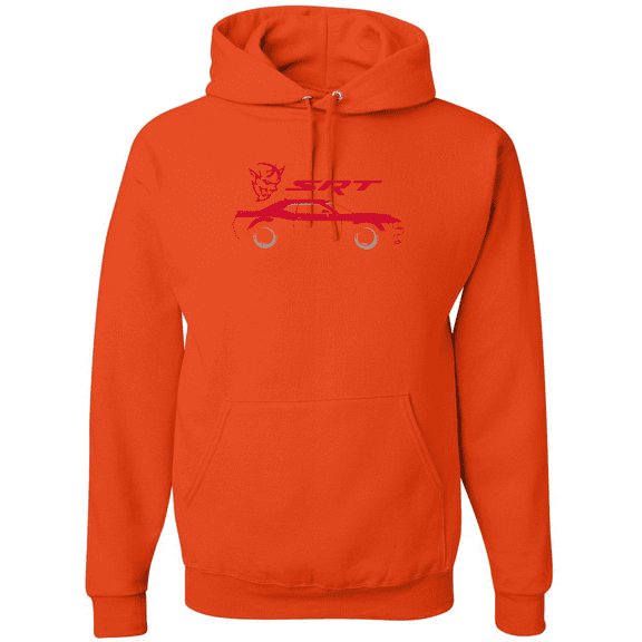 Wild Bobby, SRT Demon Speedster Racing Car Silhouette Emblem Cars and Trucks Graphic Hoodie Sweatshirt