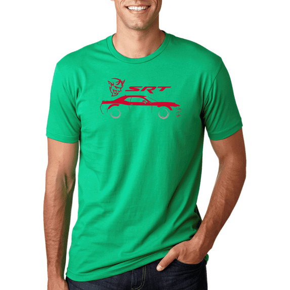 Wild Bobby, SRT Demon Speedster Racing Car Silhouette Emblem Cars and Trucks Graphic T-Shirt